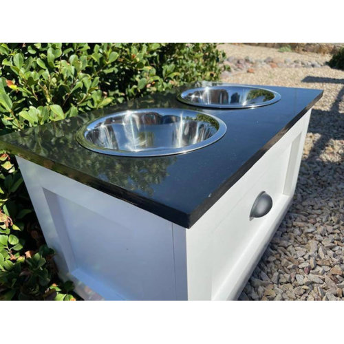 The b Ranch Woodworks Large Dog Elevated Feeder Wayfair